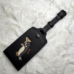 NWT COACH Luggage Tag With Penguin Print
